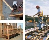 Fall protection includes proper use of fall arrest harnesses and building temporary guard rails around openings. You should also be familiar with requirements for stairs, ramps, and construction access.