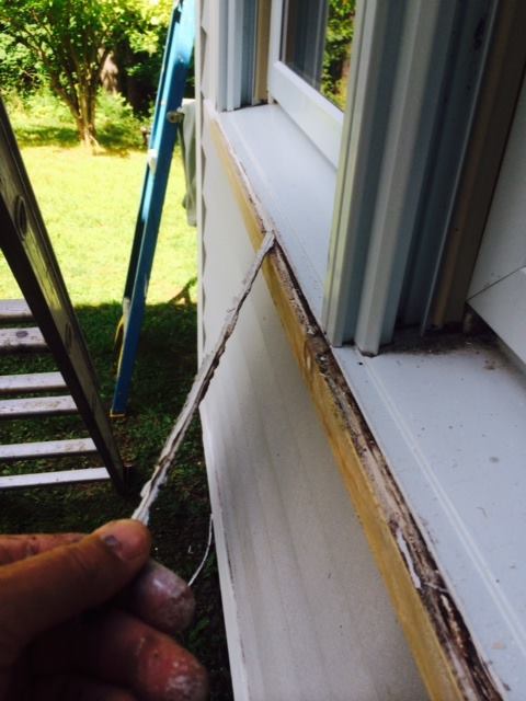 Overuse of caulking is a common paint problem.