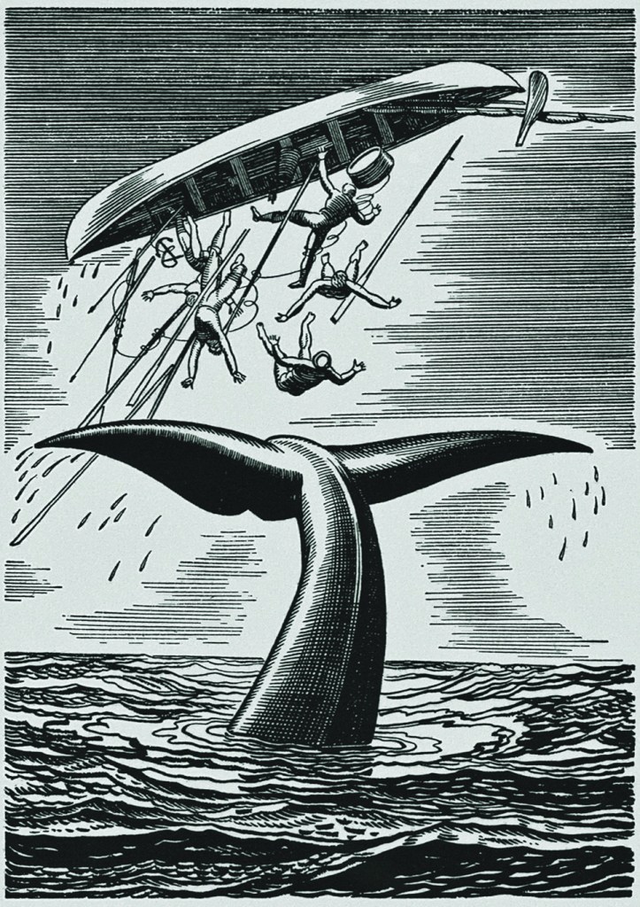 One of Rockwell Kent's illustrations of Herman Melville’s Moby Dick.