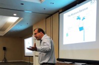 John Straube enlightening attendees at The Westford Symposium on Building Science (a.k.a. Summer Camp).