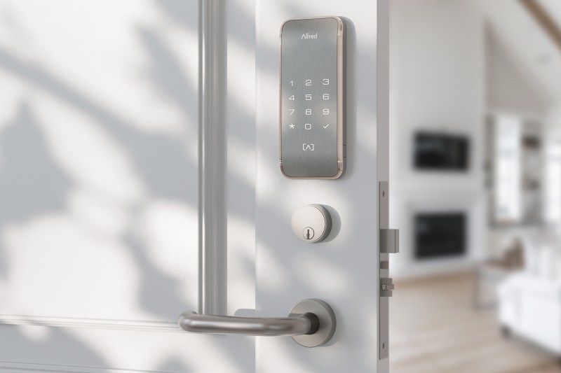 Alfred ML2 smart mortise lock with keypad is designed for retrofits.