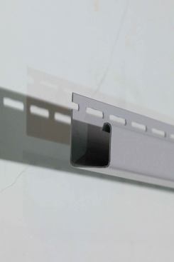 Use J-channel to capture and cover the ends and edges of siding panels.