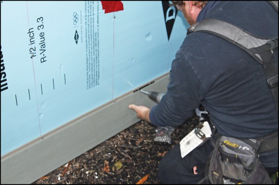 Chelsea Building Products’ Everlast line uses a stainless-steel bar for joining panels, and the panels have nail slots every  8 inches to help installers hit the stud layout.