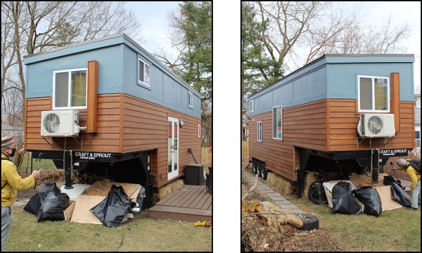 The cozy structure was part of an HGTV program presenting an idyllic look at the tiny house movement—reality proved otherwise for the first-time homeowners.