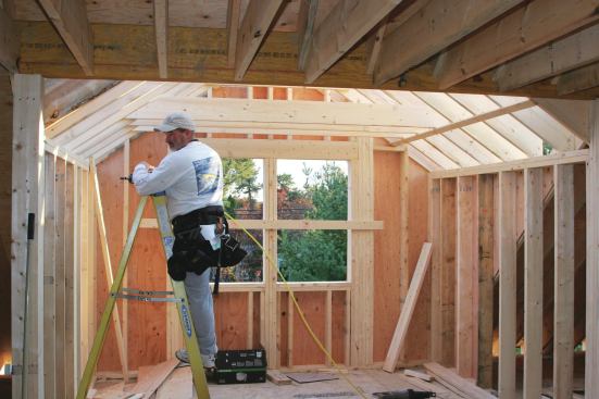 First, there is a difference between a ceiling joist and a rafter tie, terms that many people incorrectly use interchangeably. A ceiling joist is simply a horizontal framing member that runs between walls or rafters to support a ceiling. A rafter tie is a horizontal framing member that runs between rafters to resist the outward thrust of the rafters. The confusion arises from not differentiating the two "objects" from their "functions." A single framing member can, however, function as both a rafter tie and a ceiling joist.