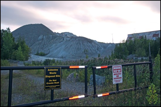 Thirty million tons of tailings, upwards of 350 feet high, were left at this 1,550-acre site. Trucking the tailings off site as well as turning the mine into a solar farm have been proposed.