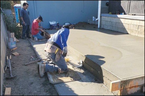 Figure 8.  …and finished off by the concrete sub’s crew.