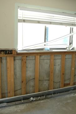 Note that all door and window casing was also removed.
