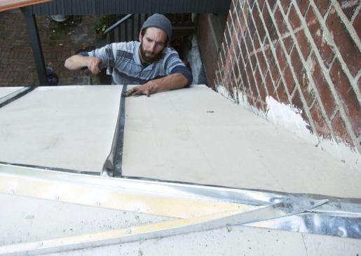 Installing faux standing seams