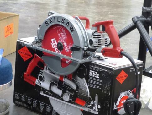 Skilsaw 10 1/4-inch Wormdrive. Not everyone needs a saw this size but some folks will: framers, landscapers, and other trades that need to cut big timbers. I photographed this saw because I like the idea of it and because I have a soft spot for the brand (my first circular saw was a Skil sidewinder from the days when the only part of the saw that wasn’t metal was the cord—and it wasn’t grounded).