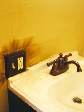 Smoke found its way into the main home via wall framing cavities.