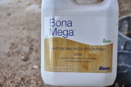 Bona Mega is about 30% less costly than Bona Traffic and is easier to work with because it’s a one part poly (no mixing).