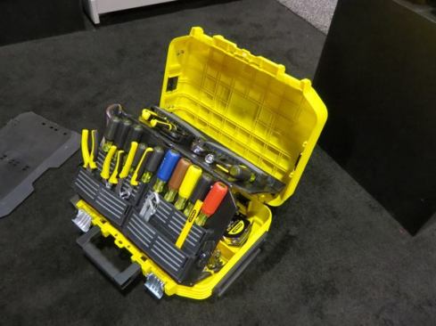 Stanley’s FatMax Rolling Tool Case is designed for ease of access and portability. It’s the kind of case a repair tech might use, but will work for any tradesman who needs to carry a selection of hand tools and small parts. There is also a non-rolling version. For a complete description of this product, including pricing, see 
FatMax FMST21065 Rolling Tool Case.