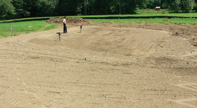 On a relatively level lot, only minimal excavation is required.