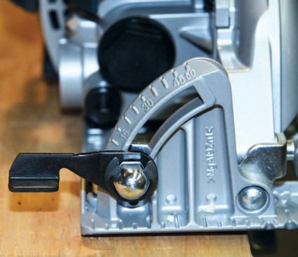 There is less chance of error when the numbers are directly below the marks, as they are on other saws, including the DeWalt.