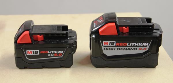This is big! A 9.0 Ah High Demand Battery Pack. You heard right, a 9.0 amp-hour 18-volt pack. Milwaukee achieved this by using 15 cells instead of the usual 10 found in high capacity packs. The pack has the same footprint as before but is taller and a half-pound heavier. It is said by its maker to do more than twice as much work per charge than the company’s current top-of-the line 5.0 Ah packs. How can that be? As it was explained to me, the cells in the pack have low electrical resistance so they can put out more power per unit of time. And there are more of them so the load is spread over a greater number of cells. The result? The tool is able to do more work in a shorter period of time without overheating the battery—and work is the true measure of runtime. Milwaukee now has three sizes of 18-volt packs. Compact packs are intended for small tools like compact drill drivers. Extended Capacity (XC) packs are designed for longer runtime in small tools and larger tools such as recip saws, circ saws, and big impact drivers. The new 9.0 Ah pack will fit nearly every M18 model but is best suited to tools such as the Super Hawg, Magnetic Drill, and SDS Max Rotary Hammer (tools that consume a lot of power and where the added weight will not be noticed). Milwaukee’s current top-of-the-line pack 5.0 Ah XC model will soon be surpassed by a 6.0 Ah XC pack. Both new batteries will be available in January 2016.