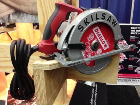 Skilsaw’s new sidewinders were announced a couple of weeks back. STAFDA was the first time I had an opportunity to see them in person—though it wasn’t possible to run them inside the convention center. My initial impression was that they are solid tools that deserve to be mentioned alongside the company’s wormdrives. For more on these saws (there are two models), including pricing, specs, and availability, see 
Skil Unveils Two New 7 1/4-Inch Sidewinders + A New Brand Identity.