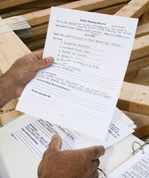 To help focus the talk, the author brings a simple outline handout for each crew member.
