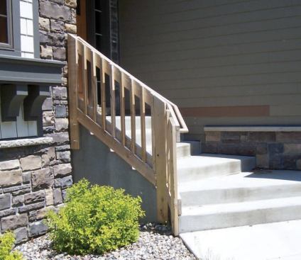 A couple of the units already had wooden rails, but they weren't much to look at.