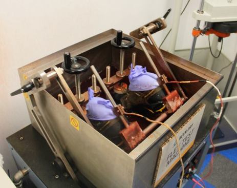 Waterproof boots have Keen.Dry “booties” sewn into them. Keens tests for leaks by placing boots in a dye solution and flexing them 100,000 times (industry standard is 50,000) while partially submerged. Sensors are placed in the boots to detect any leaks. If a boot leaks they cut it apart to see how the liquid got in. The dye makes it easier to see where the problem occurred. 
Click here for video.