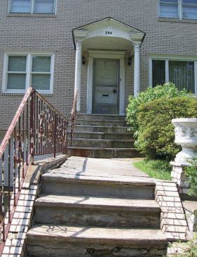 Located in the historic Forest Hill section of Newark, N.J., the house was suffering from a classic case of deferred maintenance, and the owner had received a summons from the city requiring repairs to the existing fa&ccedil;ade, steps, and front walkway.