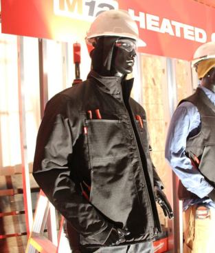 Heated 2 in 1 Ripstop Jacket. The jacket itself isn’t heated and is intended to be worn over an included heated hoody. Flexible but strong, the ripstop material is resistant to water and won’t tear like canvas or duck if it snags on a nail. Features include a heavy duty Talon zipper, a zipped inside pocket, and outer pockets with riveted corners and a rubber-like coating over the seams. Available: August 2015.