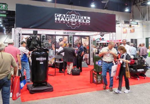 Contractors are accustomed to seeing the DIY grade of Campbell Hausfeld compressors; these are 
the commercial ones that would be used in an auto repair or fabrication shop.