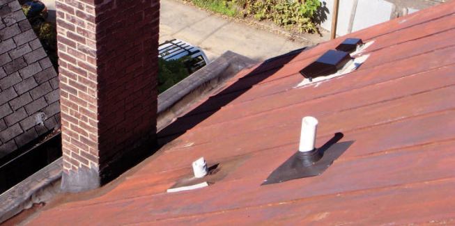 The original painted roof