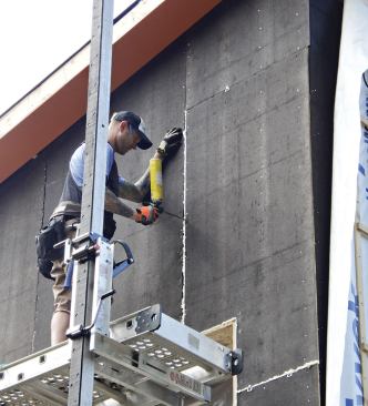 Edge gaps were sealed with spray foam.