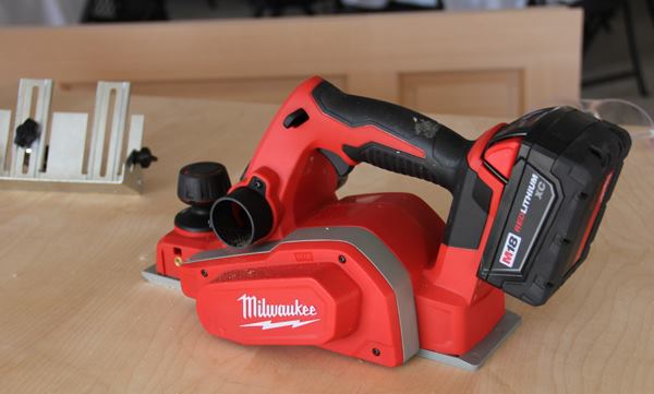 M18 3 1/4-Inch Planer. A decade ago Milwaukee decided to focus on its core customers in the electrical, plumbing, and mechanical trades so the company stopped developing new carpentry/woodworking tools—such as corded miter saws, routers, and sanders. This cordless planer is the first new tool in that category in a very long time. Could this signal a return by Milwaukee to woodworking tools? I asked and was told they will not introduce new corded tools in that category but that NOTHING is off the table for cordless. As for this planer, it has a two-blade cutter head, a 1/2” rabbeting lip, and can remove up to 5/64th of an inch per pass. Weight: 6.15 pounds w/o battery. The planer (
2623) will be sold bare and in a one-battery kit with charger, bag, and edge guide. 
Click here for video. Available: Summer 2015