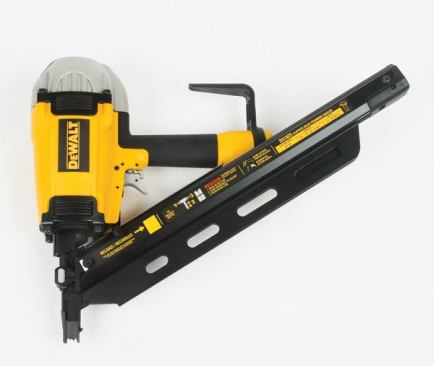 Based on the specs, the D51825 does not stand out in any way. Even so, it was a crew favorite. We simply like the way it feels to hold and use this gun, which — while heavier than average — is very well-balanced. Among its better features are an oversized swiveling plastic board hook and a push-button depth-of-drive mechanism that is very easy to adjust.
