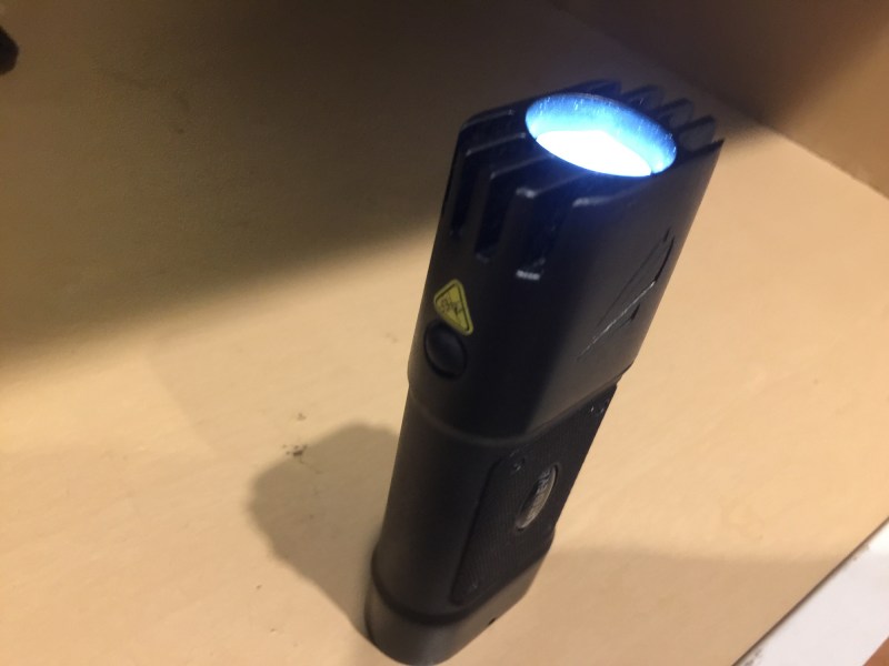 The ¾-inch round LED delivers 1,000, 651, and 56 lumens. Reportedly, the “fins” dissipate heat from the bulb.