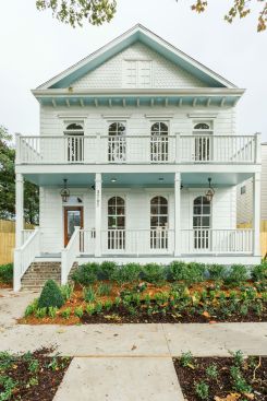 This bracket style home featuring symmetrical windows, a gabled roof, and balcony dates back to some time between 1900 and 1915, though the exact year is not on record. However, Kirk Williamson of New Orleans-based Chester Development says it is a mirror copy of a home that sits just across the street and was built during this period. &nbsp;