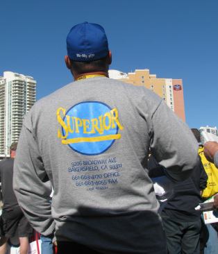 Another spectator. Nice shirt.