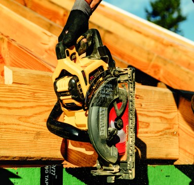 Only recently introduced, DeWalt’s in-line saw is well-balanced and  cuts faster than, though not as deep as, the Makita.