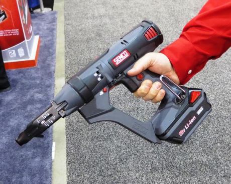 At last year’s STAFDA show Senco introduced a series of Lithium-Ion auto-feed screwdrivers—all of which had compact 1.5 Ah batteries. This year they announced a 3.0 Ah version of the battery. Currently sold as an accessory (list: $119) it will soon be available in kit versions of some cordless Senco tools.