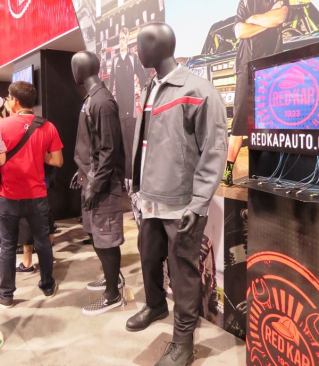 I spotted these humanoids at the 
Red Kap Workwear booth.