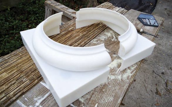 The split PVC base