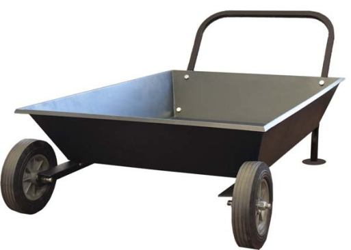 Bully Tools Mortar Cart. Here’s a simple but clever idea: take a steel mortar mixing pan, attach wheels and a handle and you have a tool that can be used to mix and haul mortar, or haul anything else you feel like carrying. That’s what Bully Tools did when it developed the Mortar Cart. The company produces tools at a factory in Steubenville, Ohio, and makes just about anything that has handles: rakes, shovels, demo bars, roof stripping tools, floor stripping tools, and the like. The Mortar Cart is their latest offering and is expected to sell for $179.