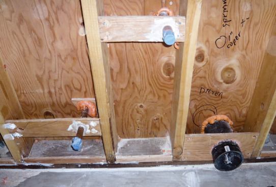 The plates were also fastened across rafter and stud bays.