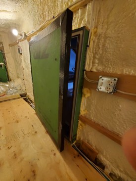 ... and from the interior into a knee-wall attic area are often leaky. For each one, we took care to build insulated access hatches with Zip System sheathing and foam-rubber gaskets.