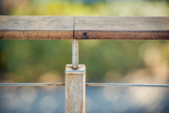 Though less than a year old, the existing T304 stainless steel railing was starting to corrode because of its proximity to the beach.