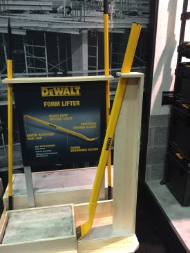 Here's a wrecking bar with some serious heft. The DWHT55051 is called a "form lifter" - made for masons, concrete workers, and GCs. It's got an extra wide claw and the shaft is oval-shaped so you can grip it comfortably. The orientation of the shaft and design were done for added strength. It's 60" long and costs $100. Look for it this fall.