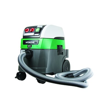 Hollow-core drill  bits (not shown) are also available that connect  directly to the dust extractor and remove dust as  the hole is drilled. HEPA-equipped dust extractors,  like this new model from Hitachi,  are available in various sizes and cfm ratings  to comply with Table 1.
