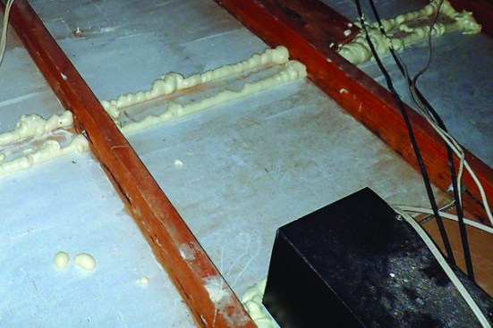 They can be sealed effectively with canned or boxed foam sealant, but with foam
sealant, installers have to be extra careful to not miss spots along each side of the plates.