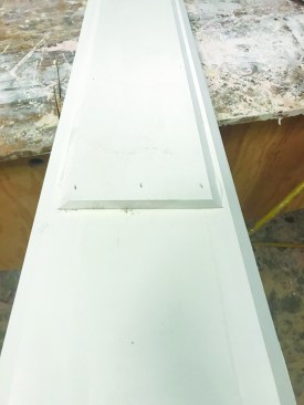 For a deeper, 3/4‑inch panel reveal, the panels could simply be glued and stapled to the back of the frame.