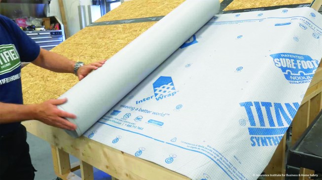 And protect the roof using a synthetic roof underlayment, following manufacturer’s instructions.