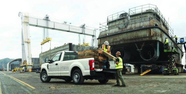 Ford's F-150 pickup on the jobsite