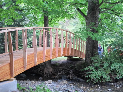 The finished project graces a Vermont meadow and woods.