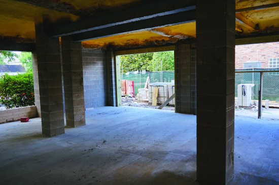 Homes that are lifted high enough also get customization of the ground level.